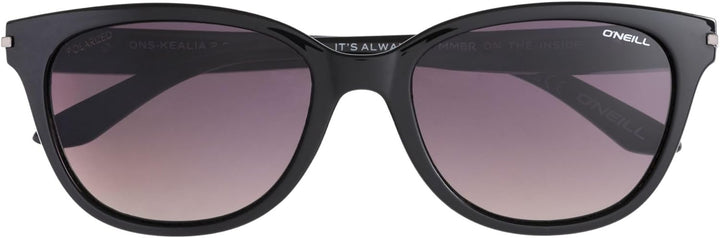 O'Neill Women's Polarized Sunglasses - Gloss black / Purple / Smoke grad Lens - ONKEALIA2.0-104P siz