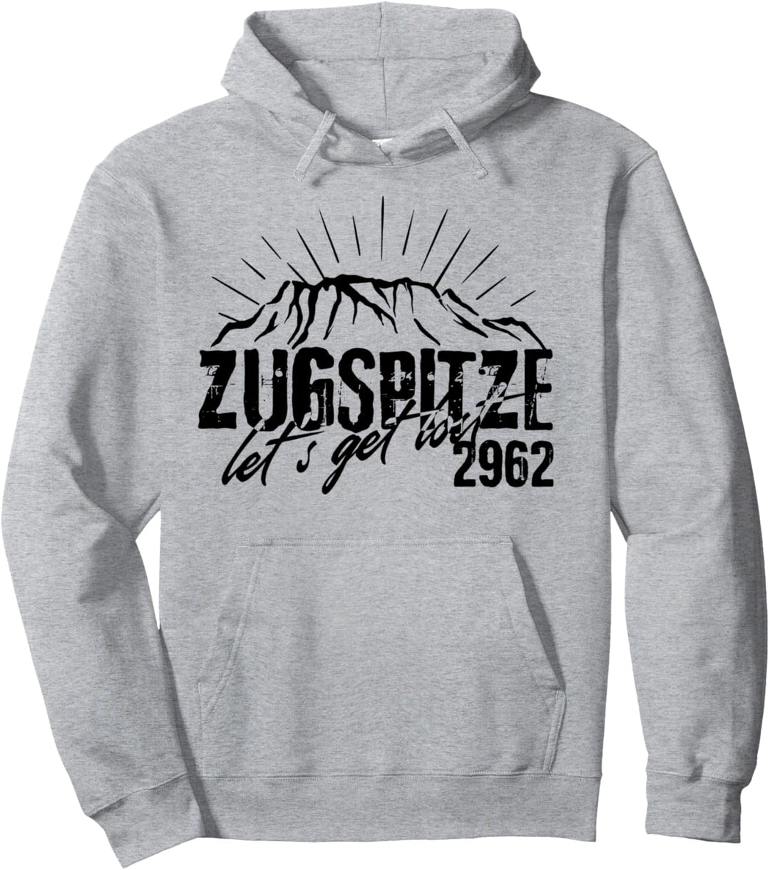 Berg Zugspitze 2962 Bergtour Klettern Wandern Geschenk Deutschland Pullover Hoodie
