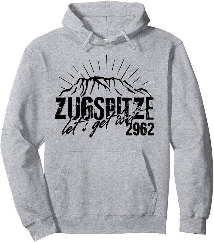 Berg Zugspitze 2962 Bergtour Klettern Wandern Geschenk Deutschland Pullover Hoodie