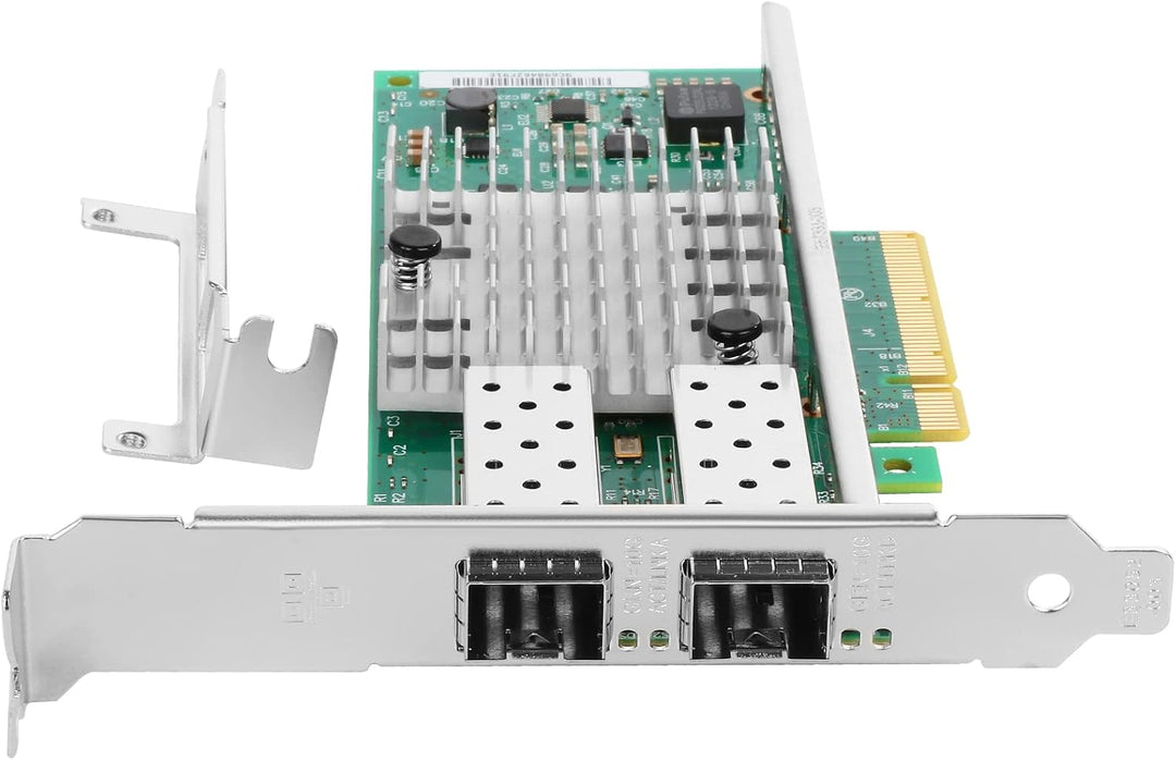 Euqvos 10gbe Netzwerkkarte for Intel X520-DA2/X520-SR2-82599ES Chip, 10Gbit PCI Express 2.0 X8 Port,