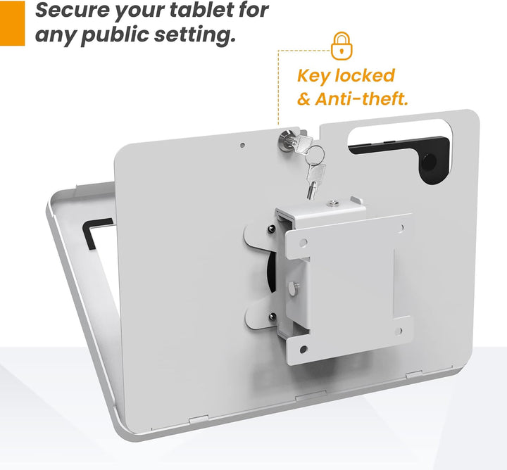 Wandhalterung abschliessbar schlüssel kompatibel mit Samsung Galaxy TAB A8 10,5 Zoll, Metall Tablet
