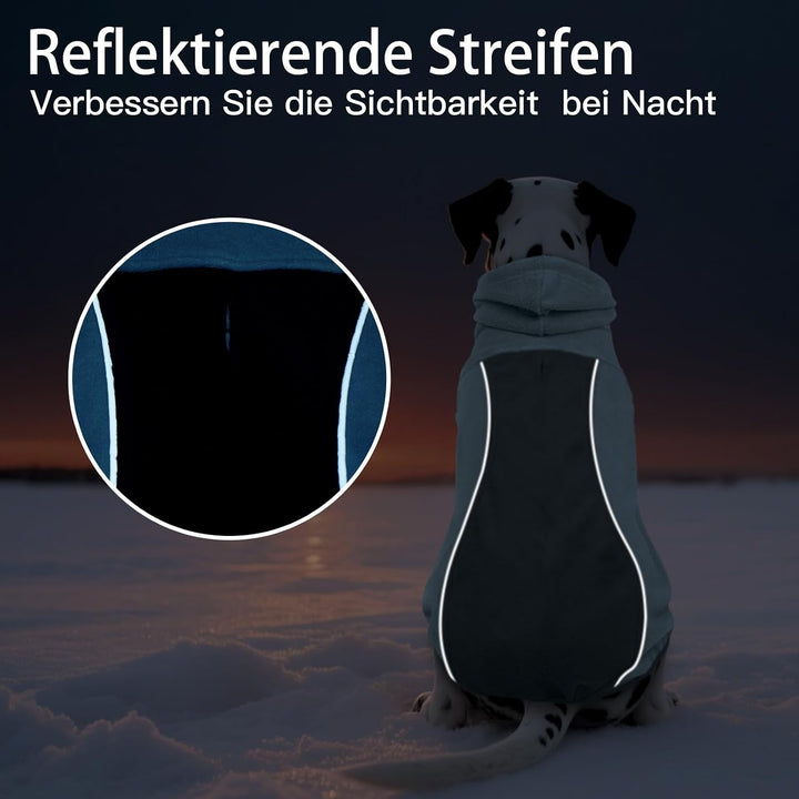 Hundemantel Winter - Hunde Teddy Mantel mit Leinenloch | Leichter Hundefleecepulli, Ärmellose Hundew