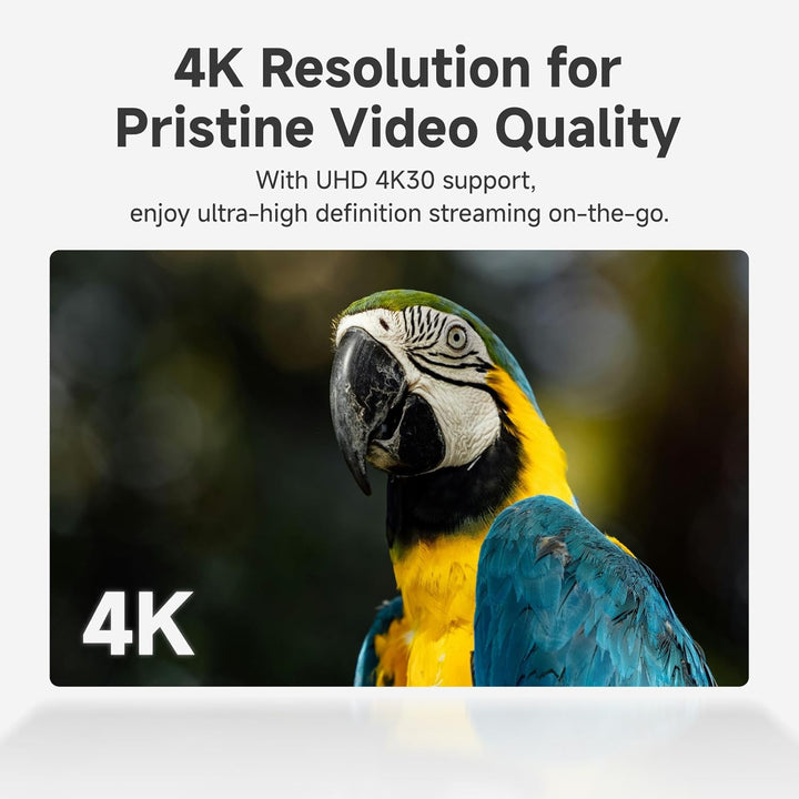 Accsoon SeeMo 4K für Android, tragbares 4K-HDMI-Videoaufnahme- und Streaming-Gerät, H.264-Encoder, U