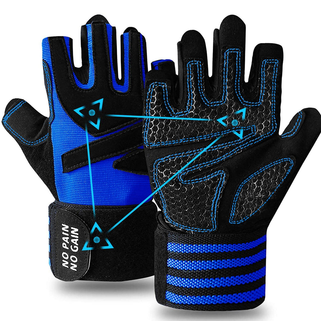 FINGER TEN Fitness Handschuhe Handgelenkschutz Trainingshandschuhe Herren Kraftsport Fitnesshandschu