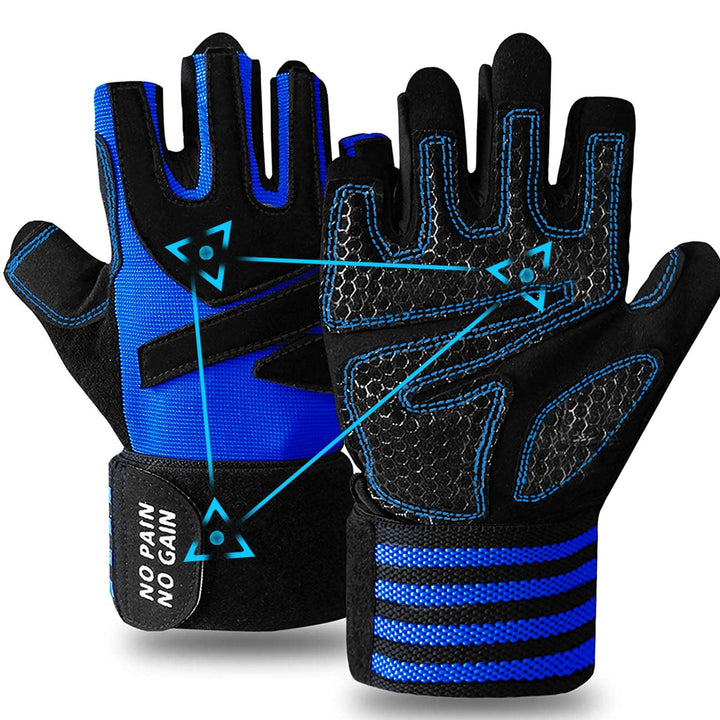 FINGER TEN Fitness Handschuhe Handgelenkschutz Trainingshandschuhe Herren Kraftsport Fitnesshandschu