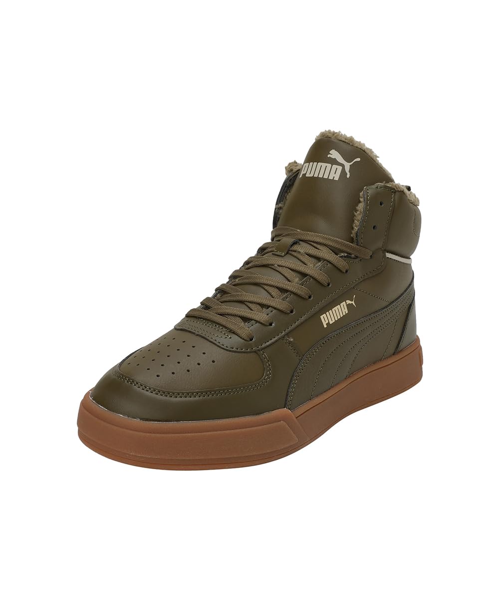 Puma Jungen Puma Caven 2.0 MidSneaker 43 EU Deep Olive Deep Olive Puma Team Gold Pebble Gray, 43 EU