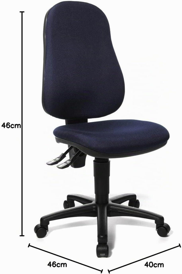 Topstar Bürodrehstuhl, 400 Dunkelblau, Dunkelblau