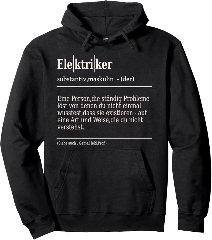 Elektriker Arbeits Pullover Hoodie