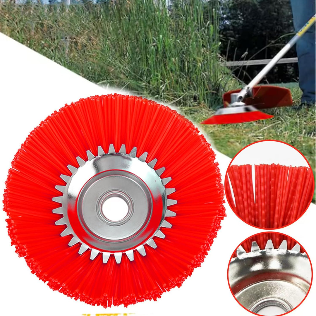 2 PCS Nylon-Unkrautbürste für Motorsense,6 Zoll+6 Zoll 25,4 mm Wildkrautbürste Weed Brush,Hochwertig