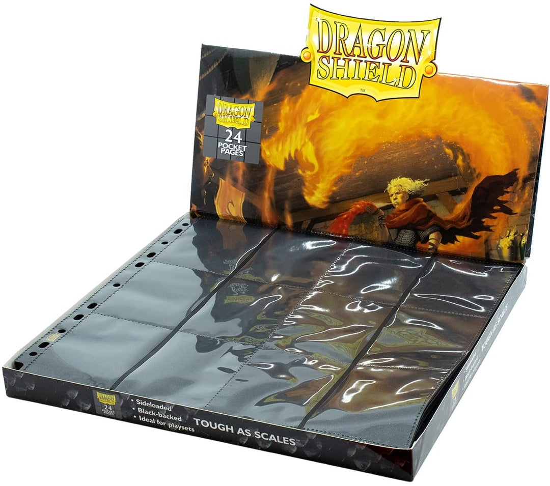 Arcane Tinmen 10304 - Dragon Shield: 24-Pocket Pages (50) - Sideloaded Clear