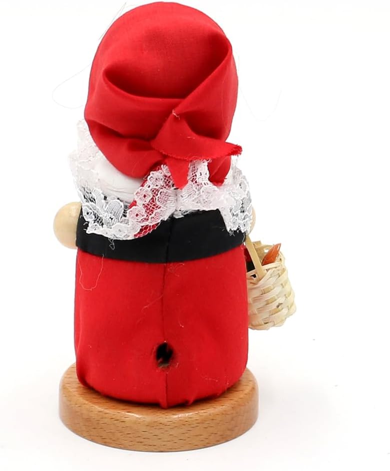 Dekohelden24 Holz Räuchermann, Räucherfigur, Rauchfigur, Räuchermännchen als Märchenfigur Mädchen mi