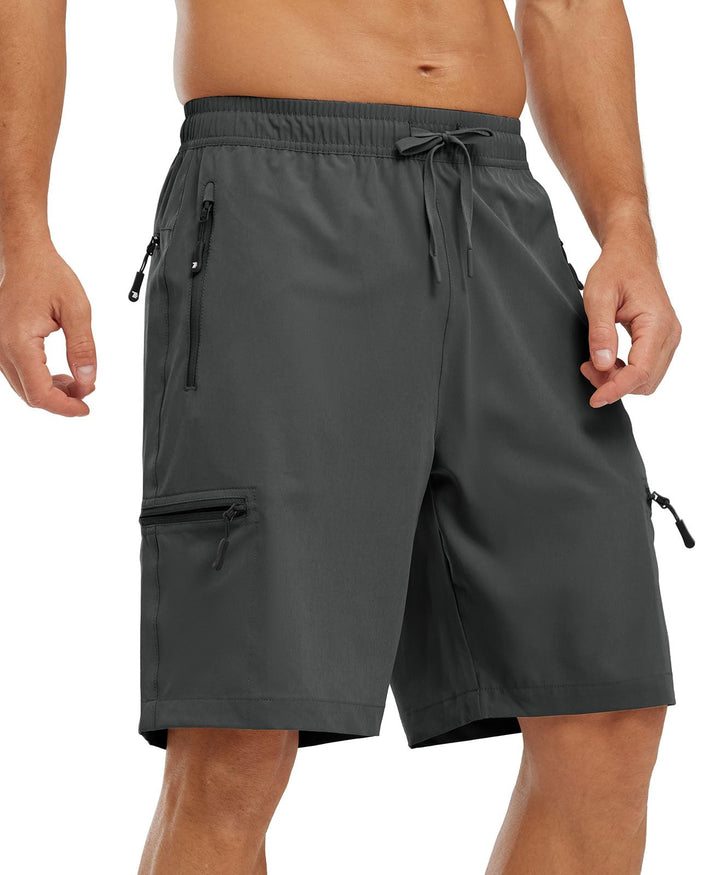 YSENTO Herren Kurze Wanderhose Leichte Sommer Kurze Outdoor Cargohose Schnelltrocknend Kurze Trekkin