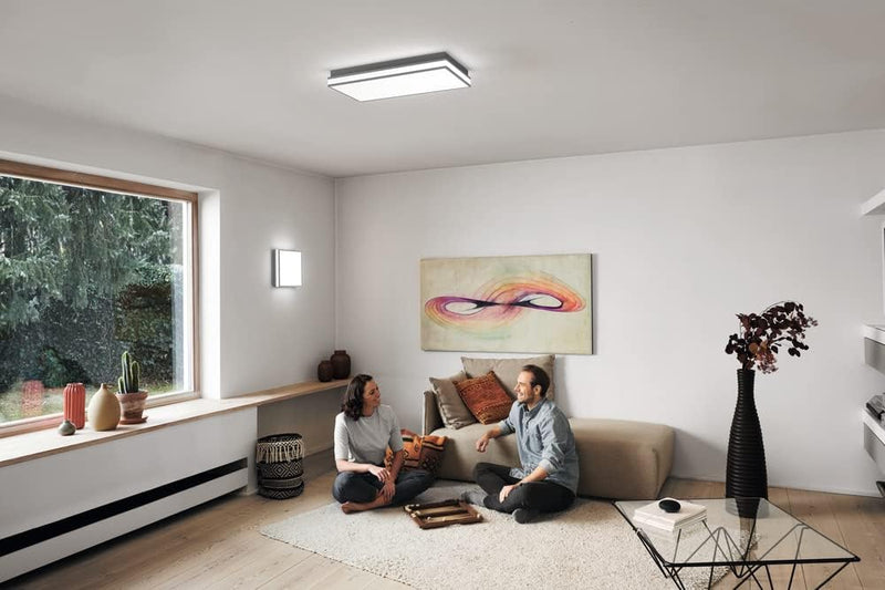 LEDVANCE ORBIS MAGNET SMART+ Wi-Fi 30x30cm, dimmbare LED Deckenleuchte für den Innenbereich, 26W, Fa
