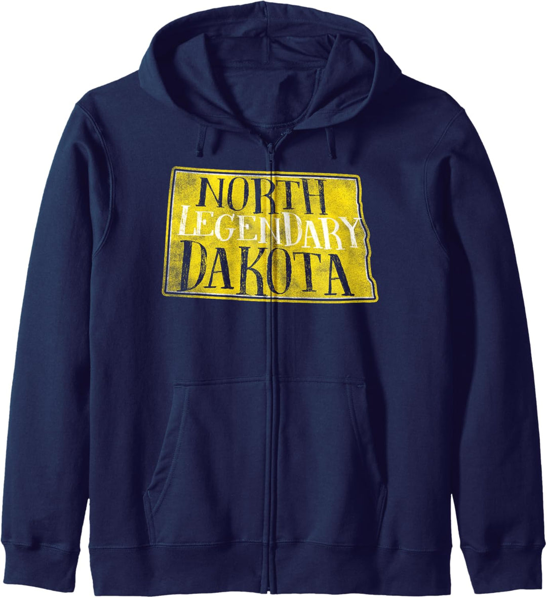 Legendary North Dakota State Pride Vintage Kapuzenjacke