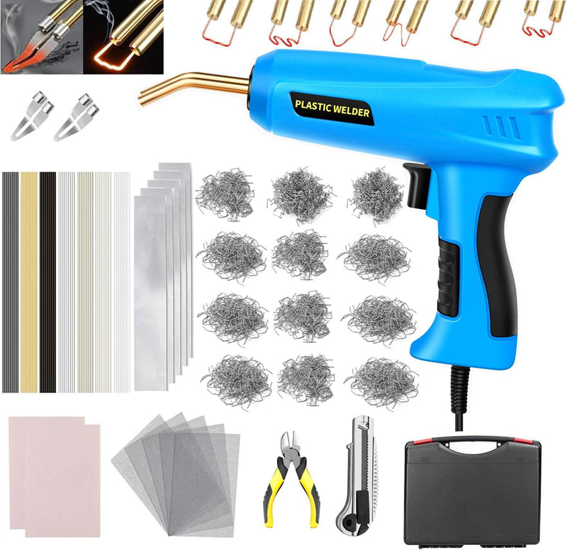 200W 2-in-1 Kunststoff Schweissen Maschine Auto Stossstange Reparatur Set mit 1000PCS Schweissnagel&