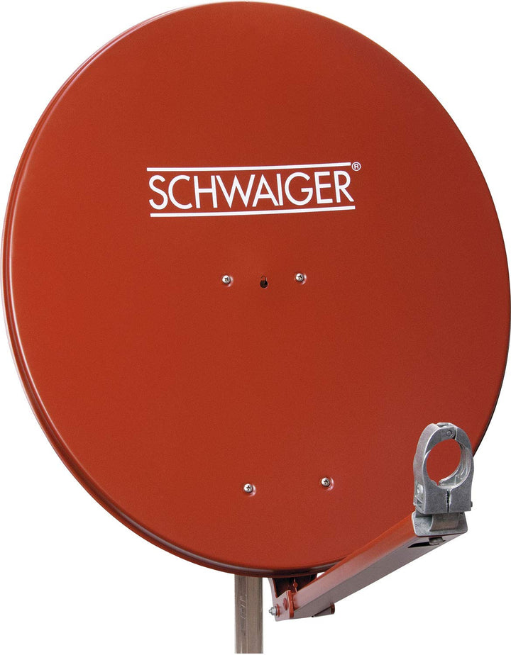 Schwaiger SPI710.2 Aluminium Offset-Parabolantenne (75 cm) Ziegelrot