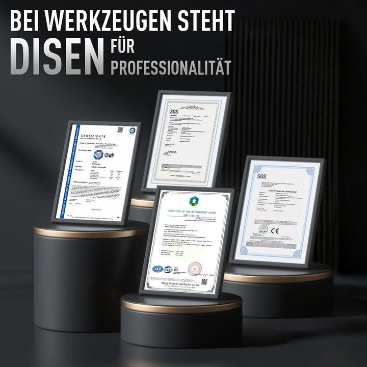 DISEN 22-teilig Innensechskant-Schlüssel-Set,13-tlg mit Kugelkopf, Innensechskant LANG, 1,27 bis 10