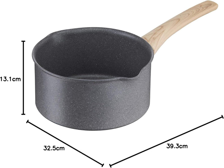 Tefal Natural Force Stielkasserolle, 20 cm, 3 l, Grau 20 cm Kochtopf, 20 cm Kochtopf