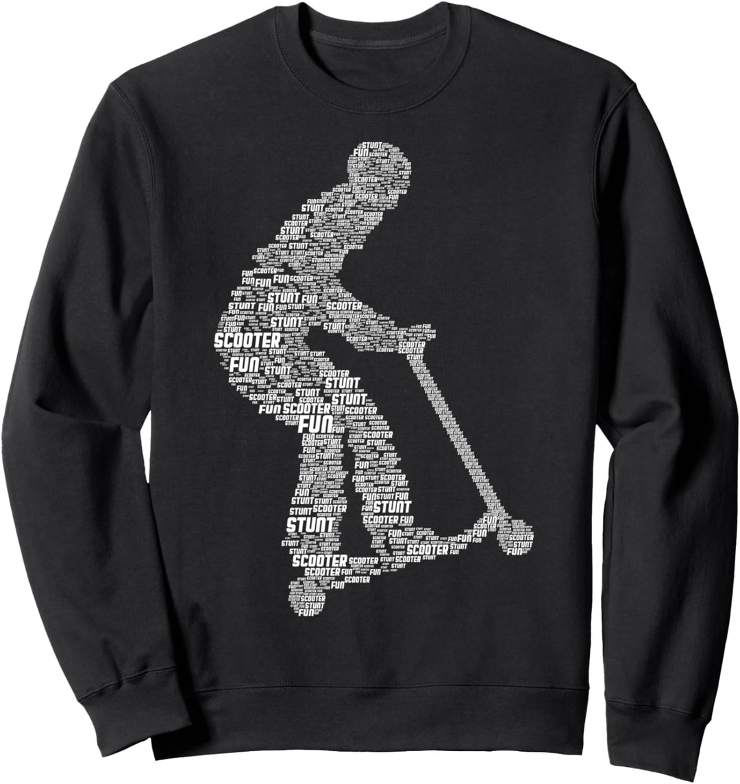 Stunt Scooter Roller Tretroller Jungen Kinder Sweatshirt