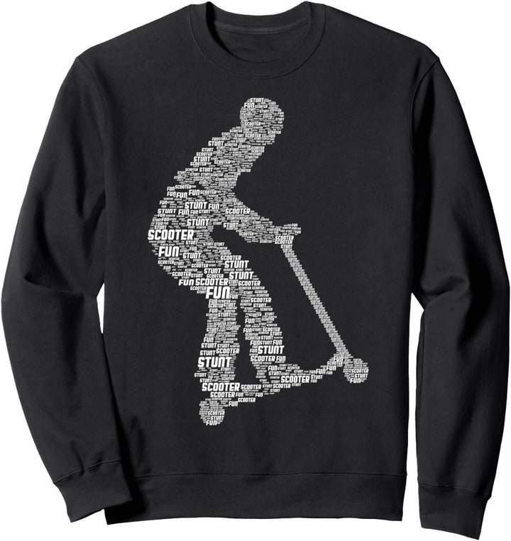 Stunt Scooter Roller Tretroller Jungen Kinder Sweatshirt