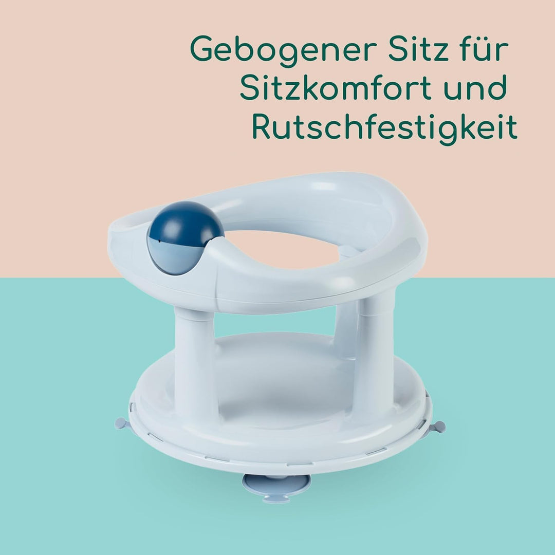 Bebeconfort Drehbarer Badewannensitz, Badewannensitz, Ergonomisch, 6 Monate bis 12 Monate, 0-10 kg,
