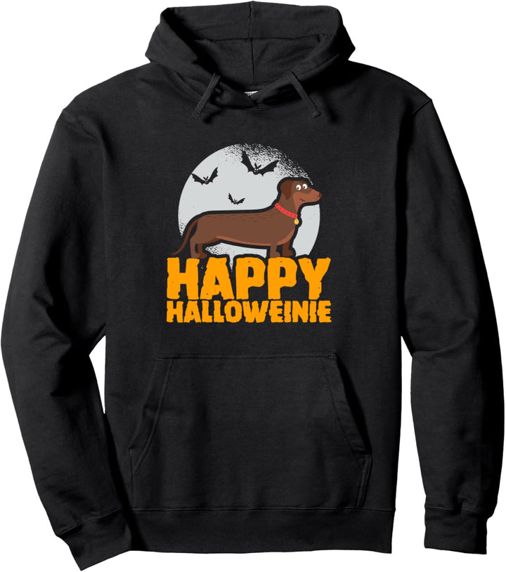Halloween - Dackel Humor - Happy Halloweinie Pullover Hoodie