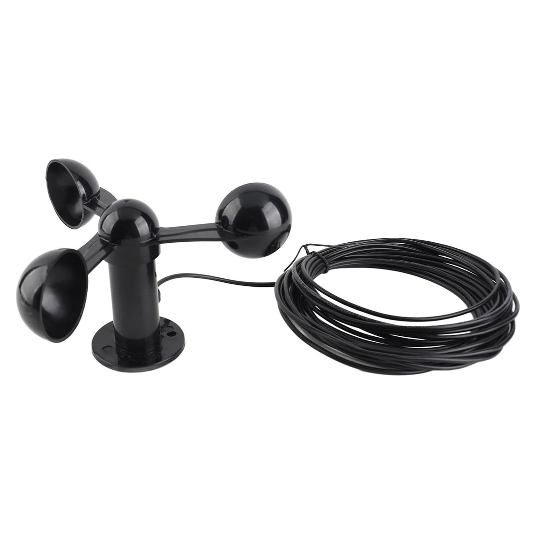 PUSOKEI Dreischalen-Anemometersensor 0-3,8 V |Windgeschwindigkeitsdetektor mit 8 M Kabel Zur Aussenü