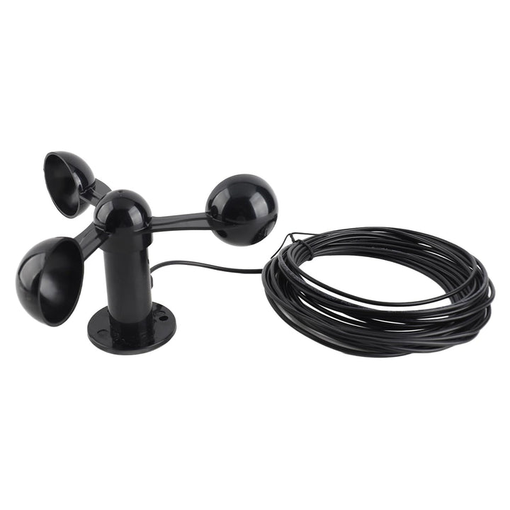 PUSOKEI Dreischalen-Anemometersensor 0-3,8 V |Windgeschwindigkeitsdetektor mit 8 M Kabel Zur Aussenü