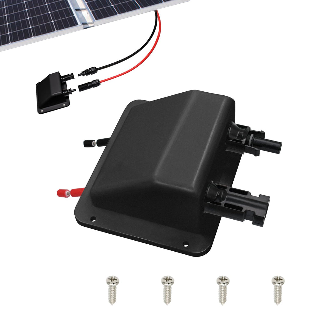 Solar Dachdurchführung mit 0.33Ft 10AWG Kupferkabel, Solar Doppel Kabeldurchführung mit IP68 Solarpa