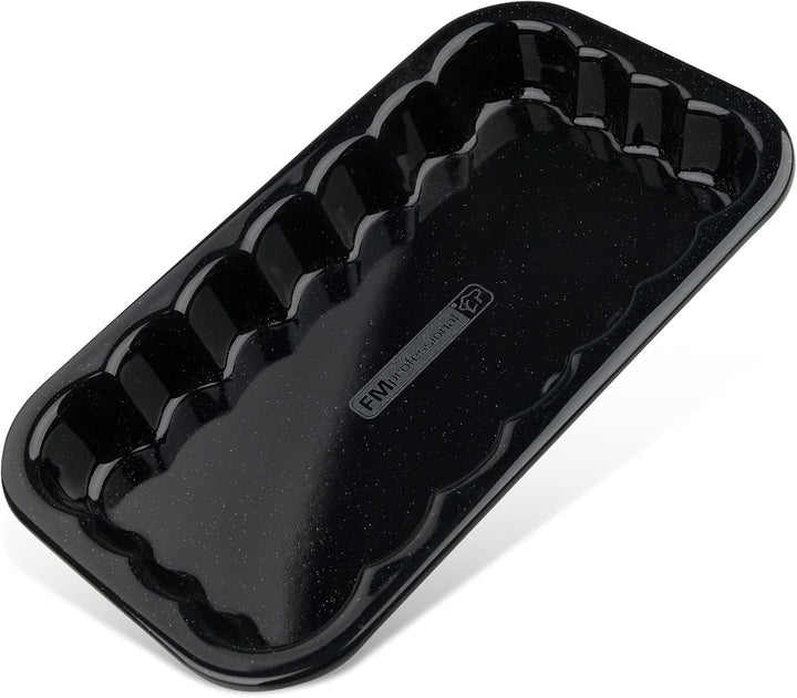 FMprofessional Grillschale aus emailliertem Edelstahl by Fackelmann – Wiederverwendbare Schale für d