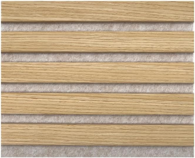 Akustikpaneele AURA Balance Oiled Oak 240x60cm | Wandpaneele Holzoptik Eiche geölt | Filz Beige | 1-