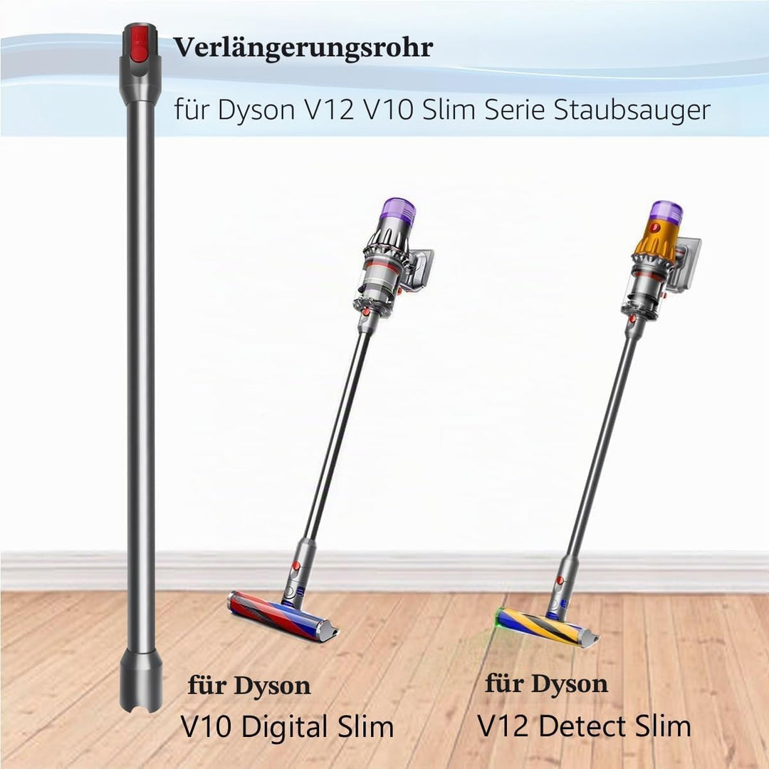 Verlängerungsrohr für Dyson V12 Detect Slim / V10 Digital Slim, 74 cm Saugrohr aus Aluminium, Ersatz