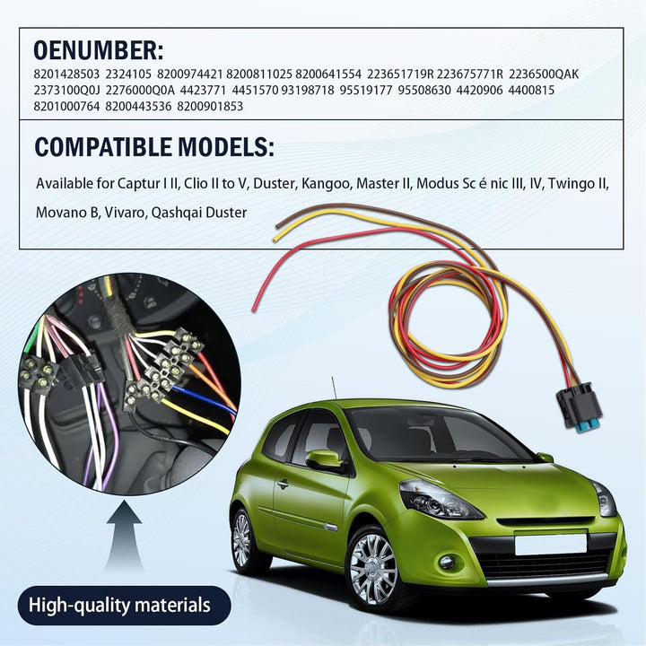 Drucksensorverkabelung stecker Kabel für Captur I II Clio II Kangoo Master II Modus Scénic III IV Tw