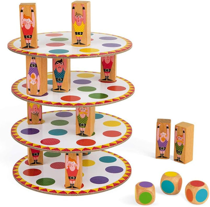 Janod - Acrobat' Geschicklichkeits- und Strategiespiel, Kinderbrettspiel, Konzentration und feinmoto