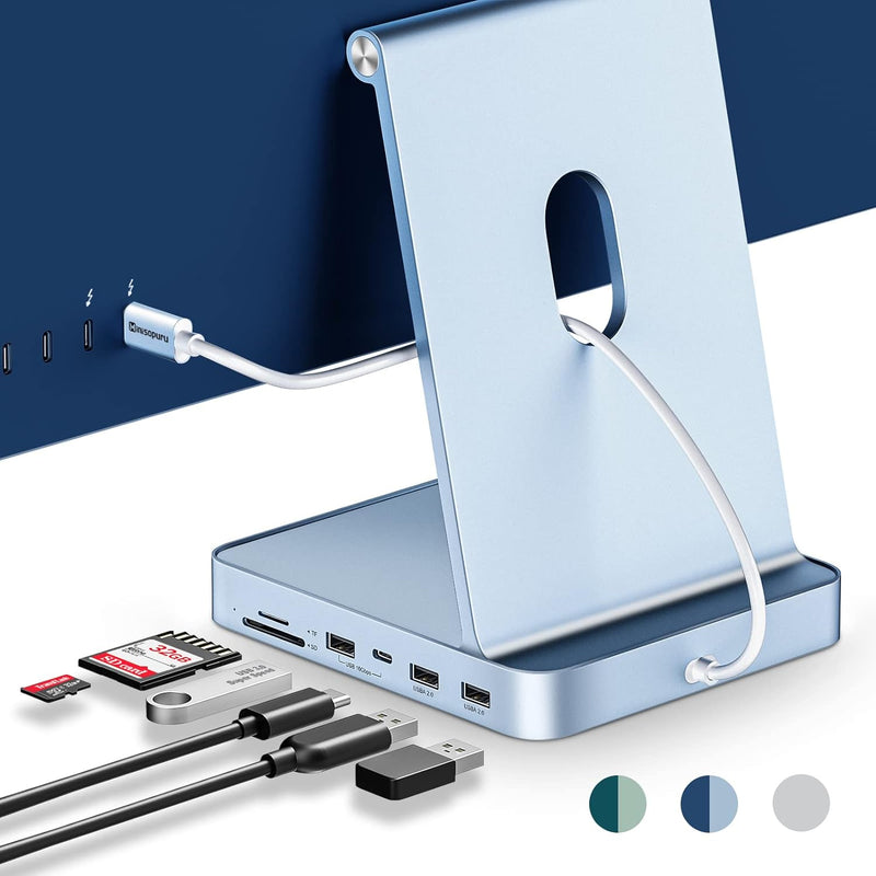 Minisopuru USB C Hub für iMac 24 Zoll 2021/2023, iMac Zubehör unterstützt M.2 NVMe SSD, iMac USB Hub