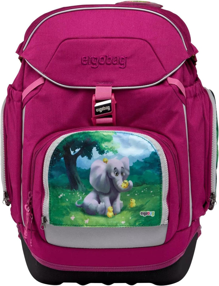 ergobag Zippies Schulranzen Zubehör Set 3-teilig für Kinder, Jungen und Mädchen Zoobabies - Bunt, Zo