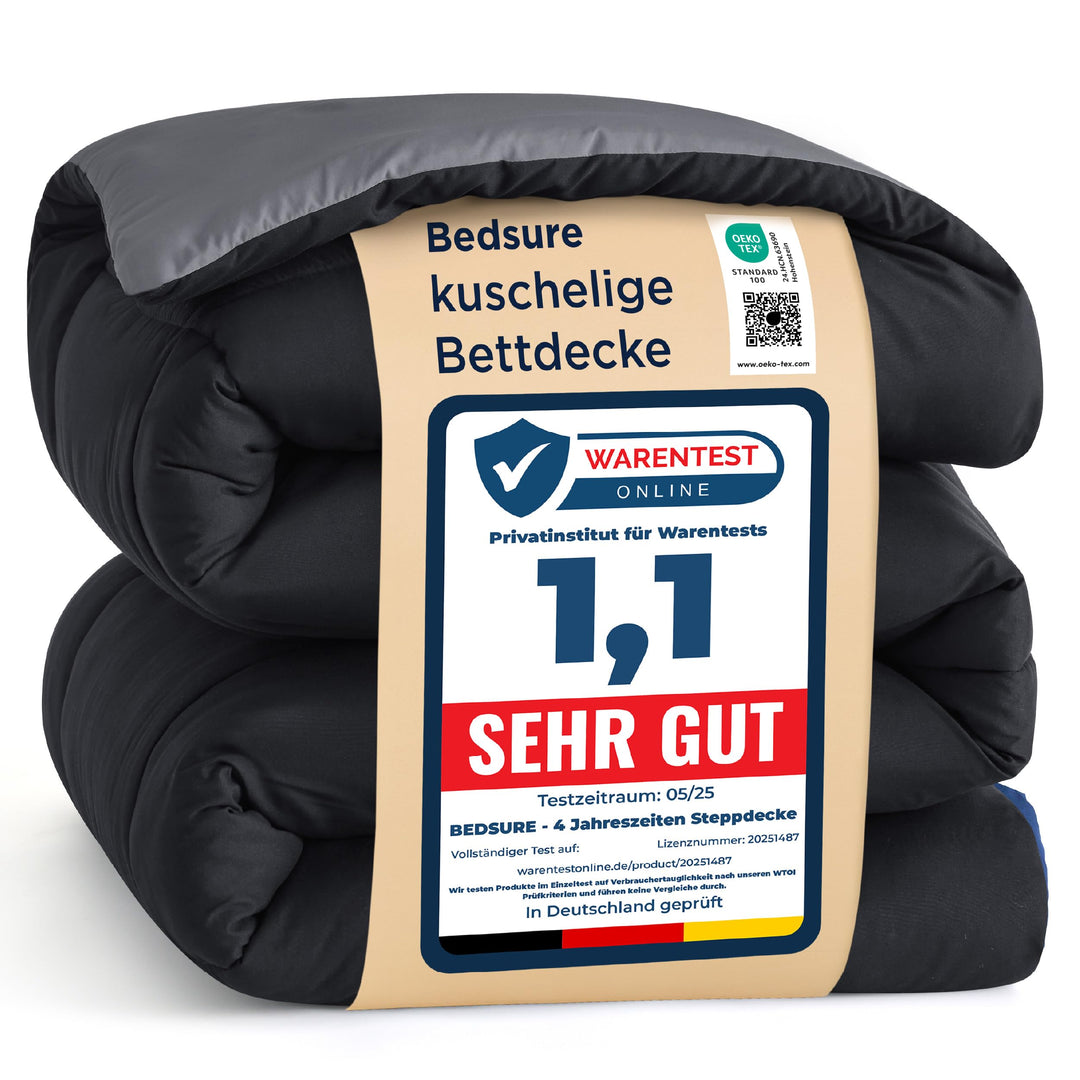 BEDSURE Bettdecke Ohne Bezug 135x200 - Bettdecke 135x200 für Allergiker, Warm &amp; Gemütlich Ganzjahres