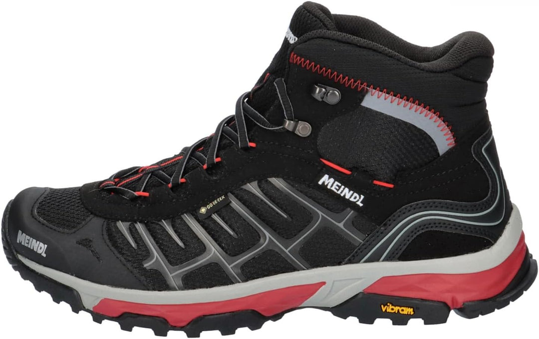 Meindl Finale Mid GTX Men Schwarz Rot 45.5 EU, Schwarz Rot 45.5 EU