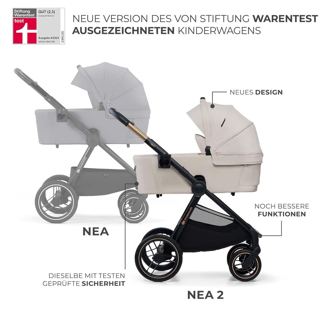 Kinderkraft NEA 2 Kinderkraft buggy von Geburt bis 22 kg, Zusammenklappen mit einer Hand, Liegeposit