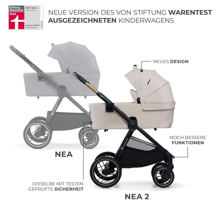 Kinderkraft NEA 2 Kinderkraft buggy von Geburt bis 22 kg, Zusammenklappen mit einer Hand, Liegeposit