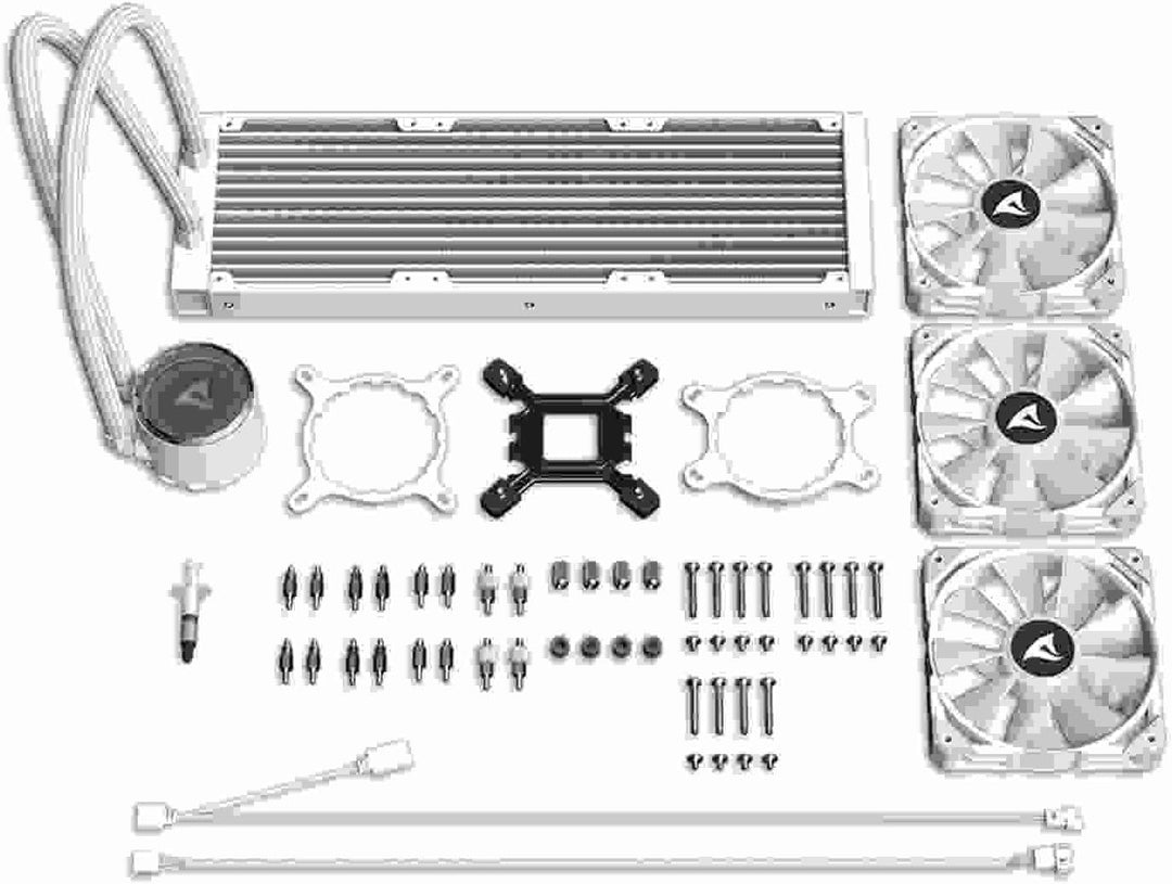 Sharkoon S90 RGB, AIO Wasserkühlung weiss, Typ 360