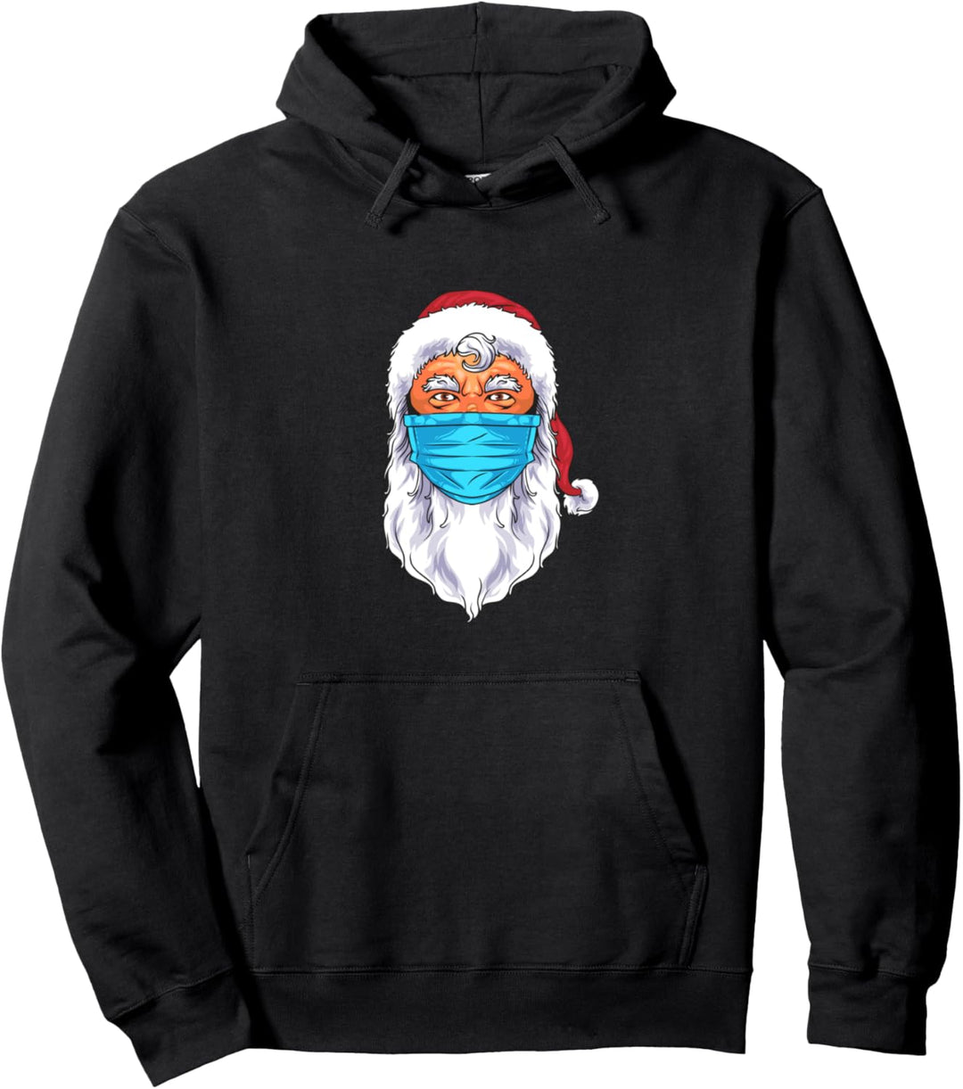Weihnachtsmann Weihnachtsmann 2022 Gesichtsmaske Herren Damen Pullover Hoodie