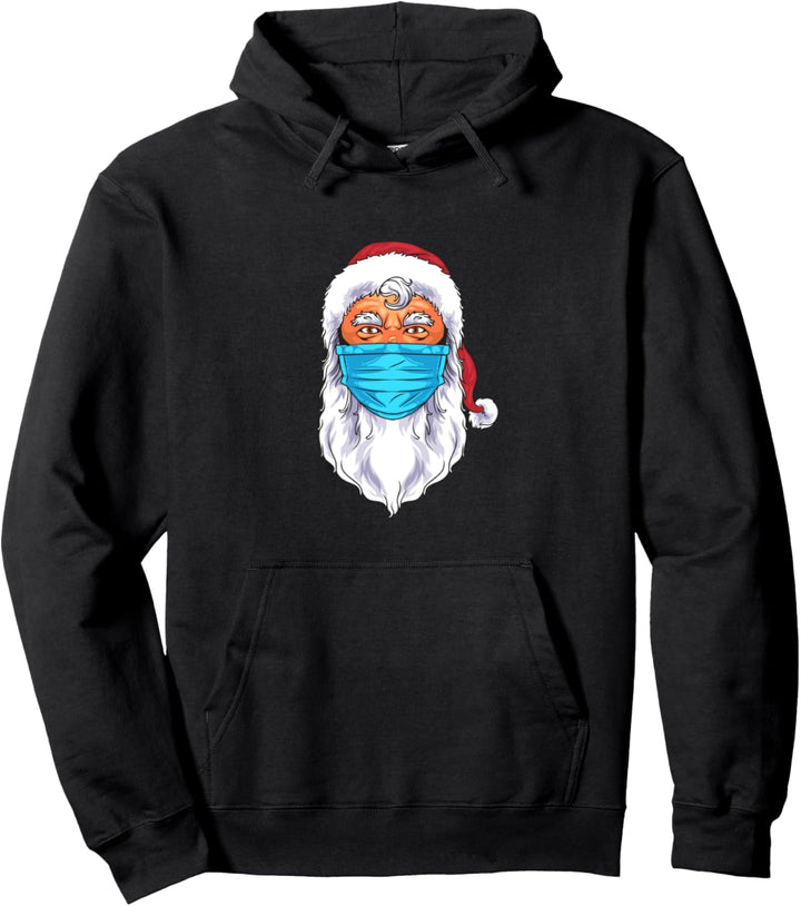 Weihnachtsmann Weihnachtsmann 2022 Gesichtsmaske Herren Damen Pullover Hoodie