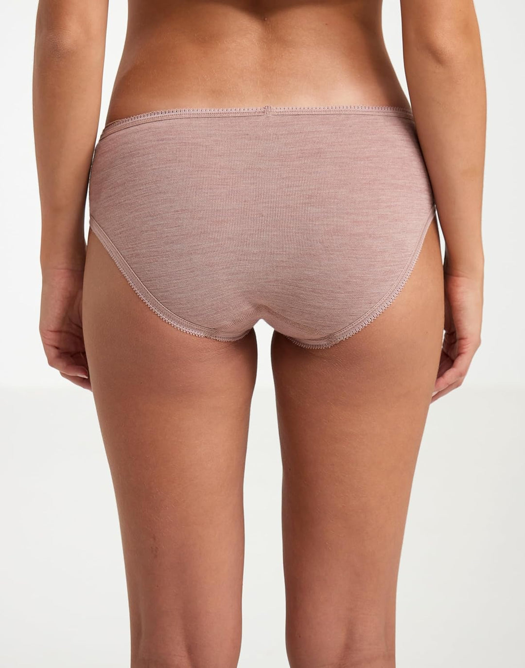 Dilling Midi Slip aus 100% natürlicher Merinowolle für Damen 34 Blusher-melange, 34 Blusher-melange