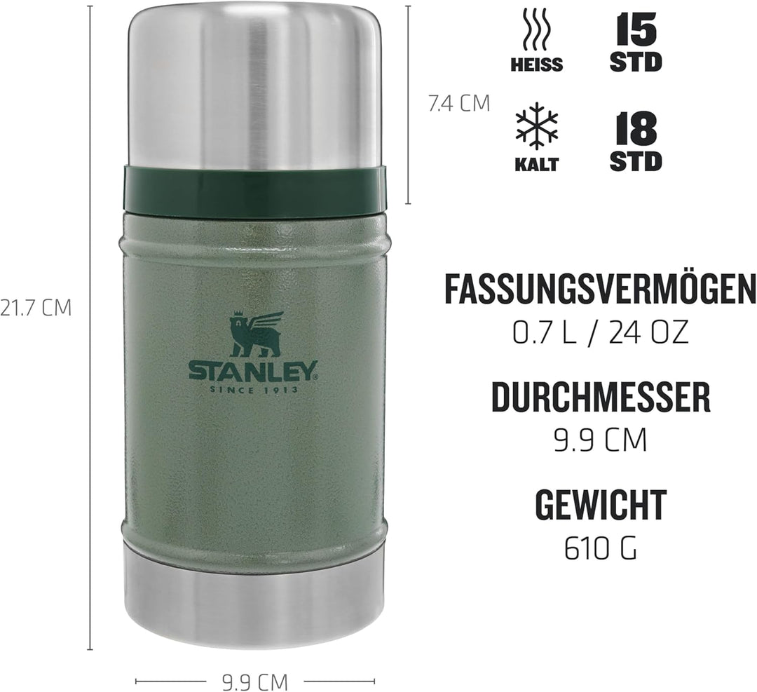 Stanley Classic Legendary Thermobehälter Für Essen 709 ml - Hält 15 Stunden Heiss Oder 18 Stunden Ka