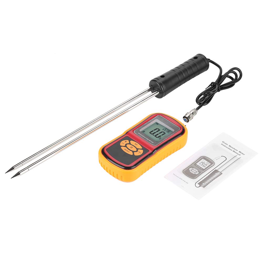Feuchtemessgerät Digital Grain GM640 Feuchtetester LCD-Getreidetester Feuchtetemperatur Messer für W