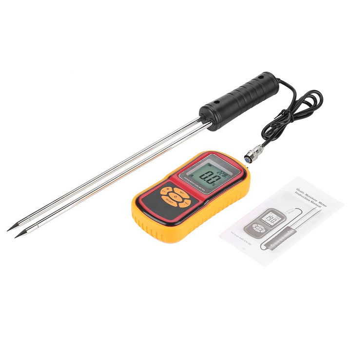 Feuchtemessgerät Digital Grain GM640 Feuchtetester LCD-Getreidetester Feuchtetemperatur Messer für W