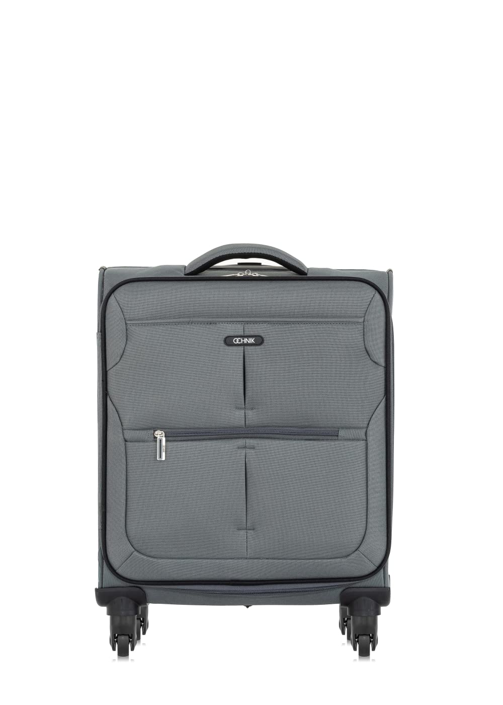 OCHNIK Kleiner Koffer | Softcase | Material: Nylon | Farbe: Grau| Grösse: S | Masse: 54×40×19 cm | F
