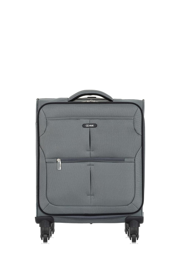 OCHNIK Kleiner Koffer | Softcase | Material: Nylon | Farbe: Grau| Grösse: S | Masse: 54×40×19 cm | F