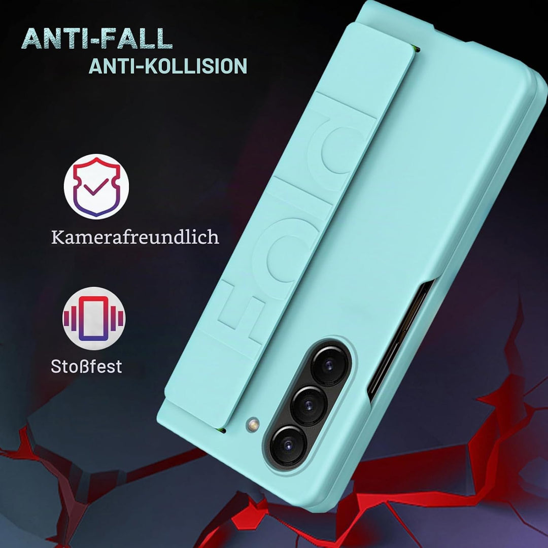 NINKI Kompatible Hand Strap Case für Samsung Galaxy Z Fold 5 Phone Hülle Frauen Männer, Ultra Slim/D